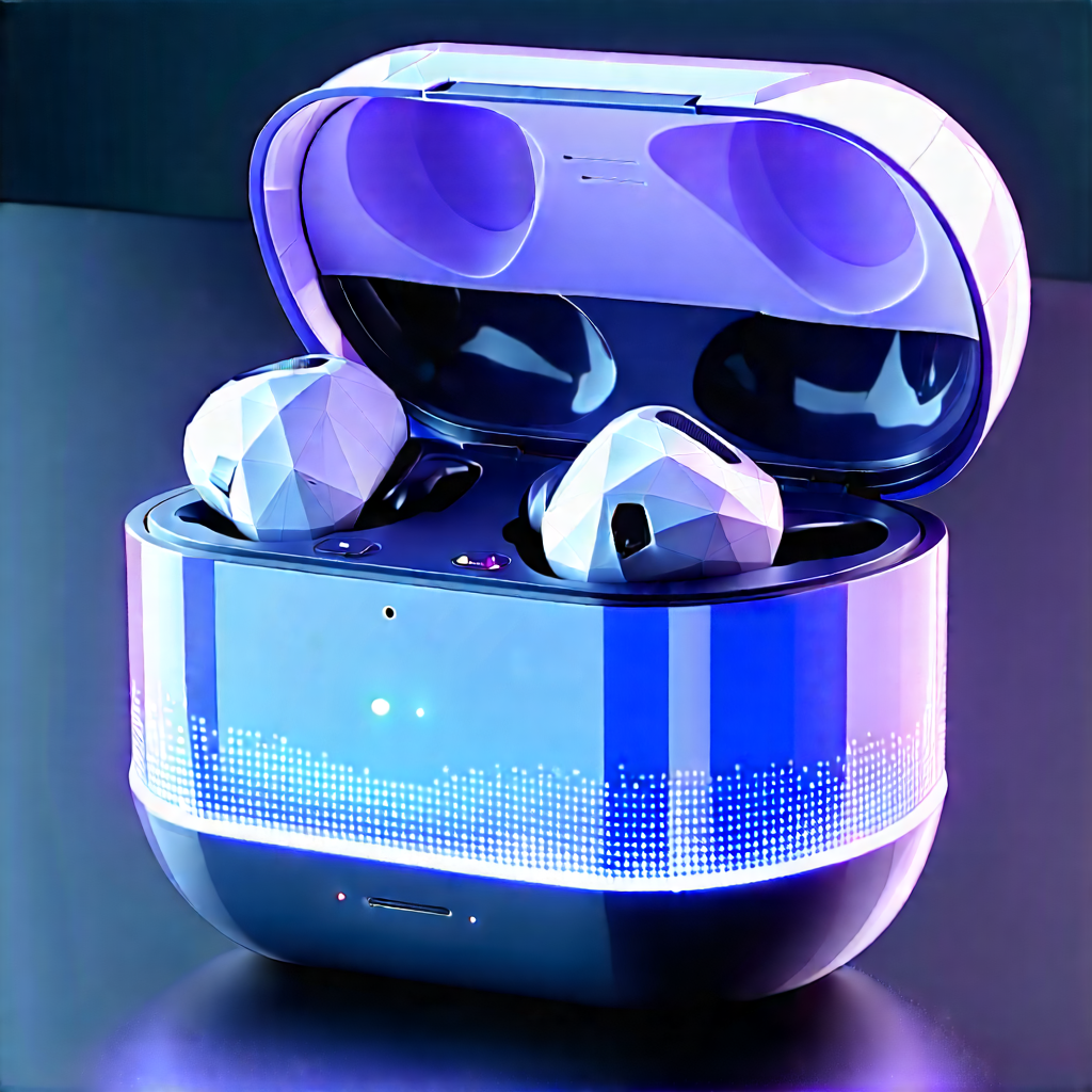 Wireless earbuds with holographic display