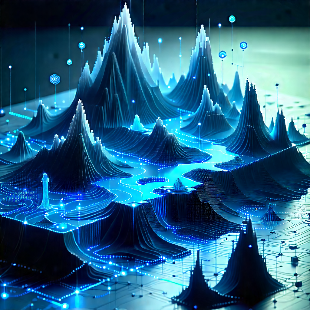 Blockchain Network Visualization With Black White