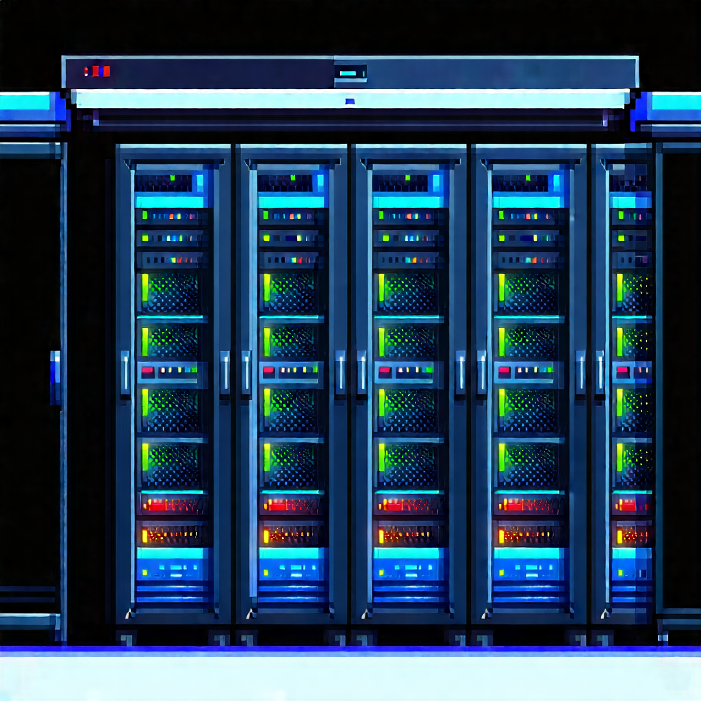 Server rack with laser scanning