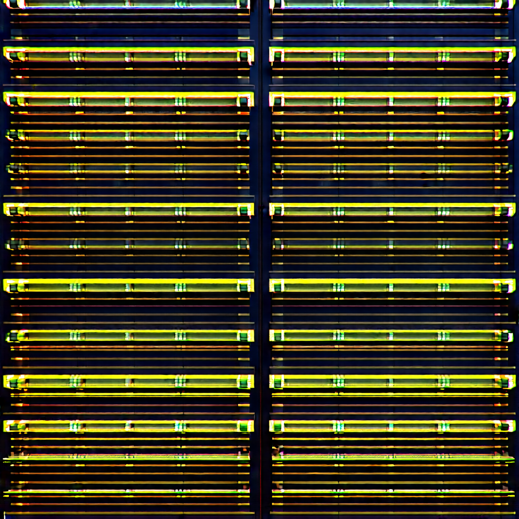 Close-up of sensor array