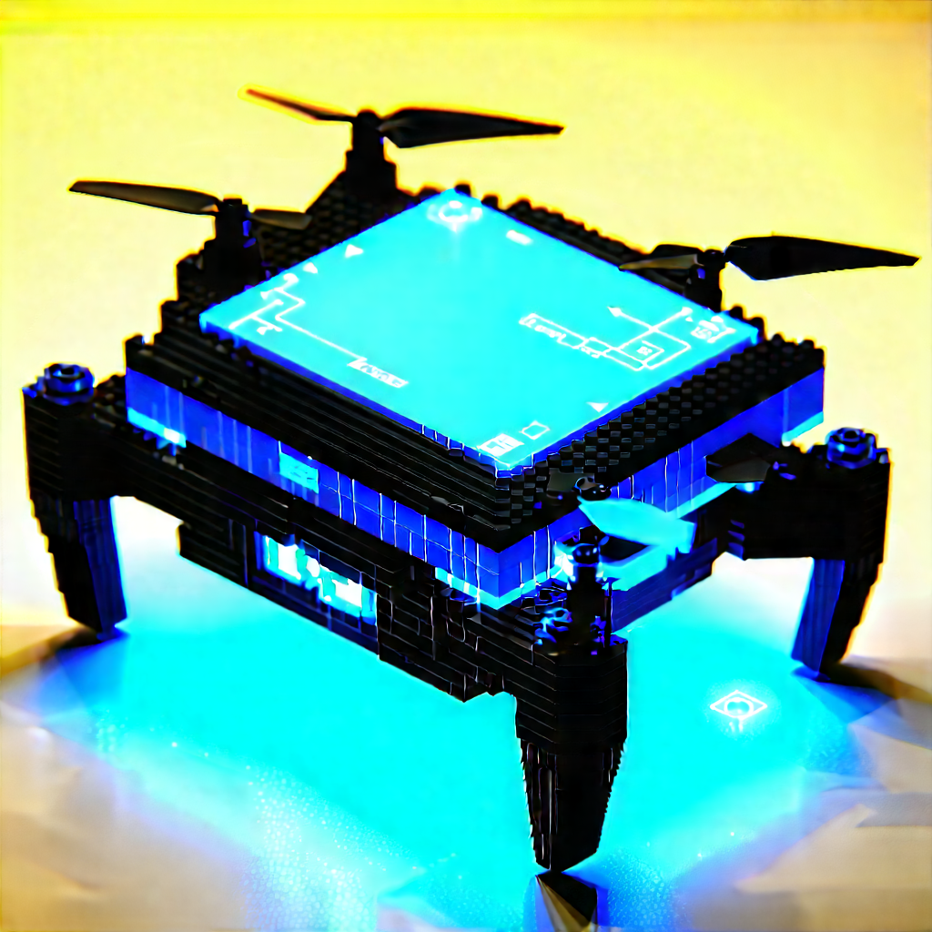 Drone with holographic display
