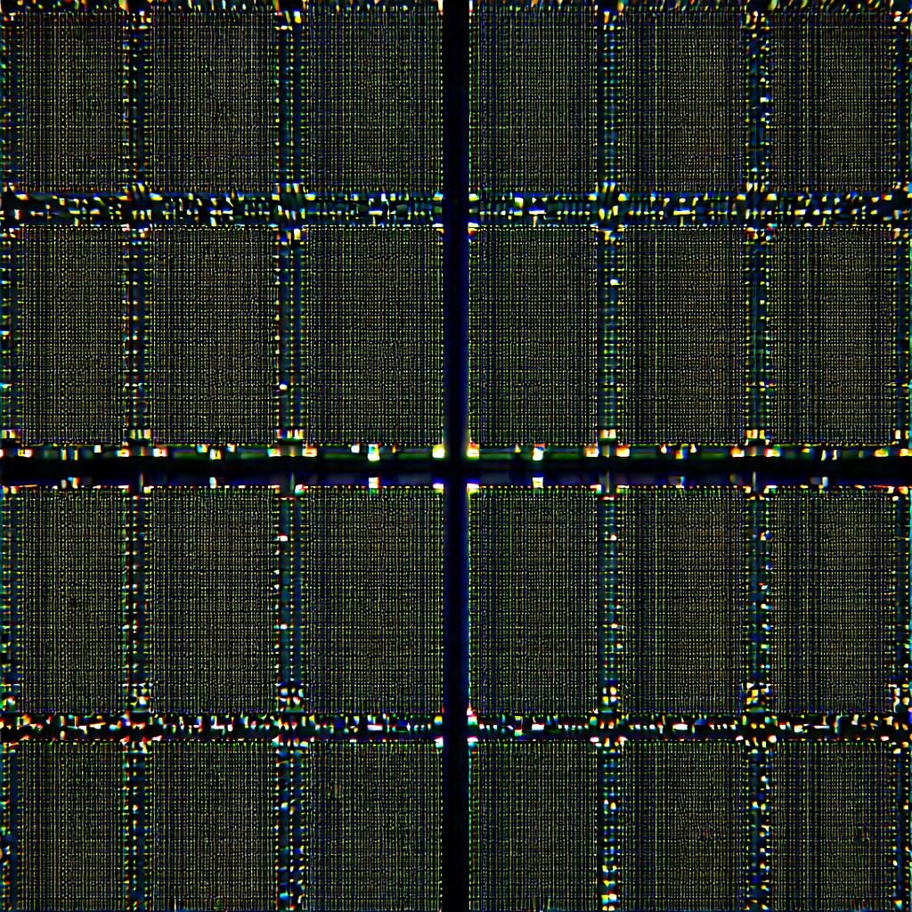 Close-up of sensor array