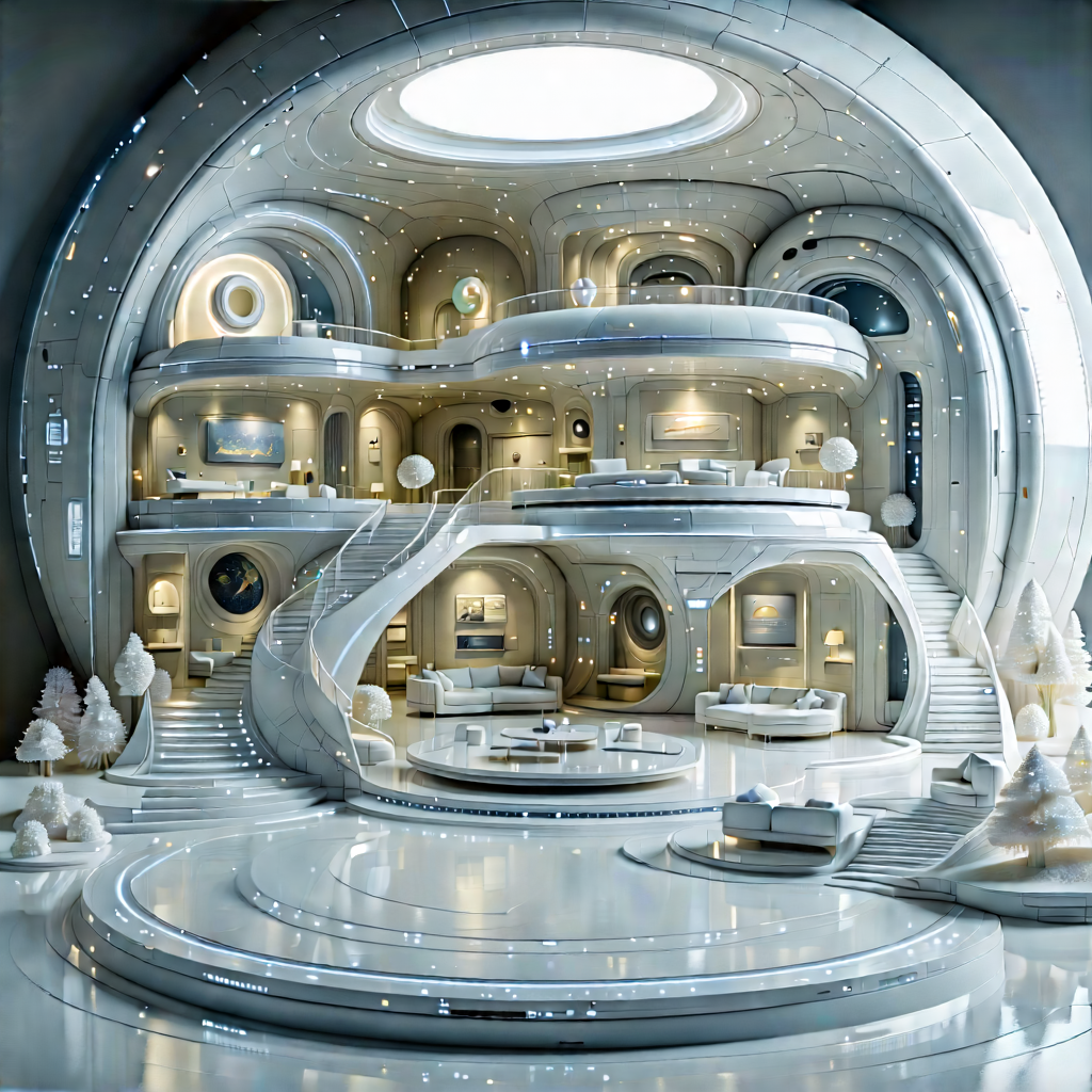 Futuristic Smart Home With Image, There