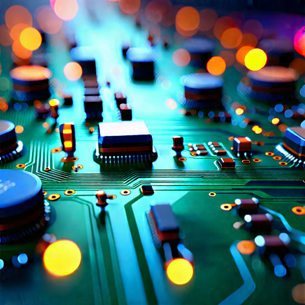 Close-up Of Sensor Array With Close-up Computer