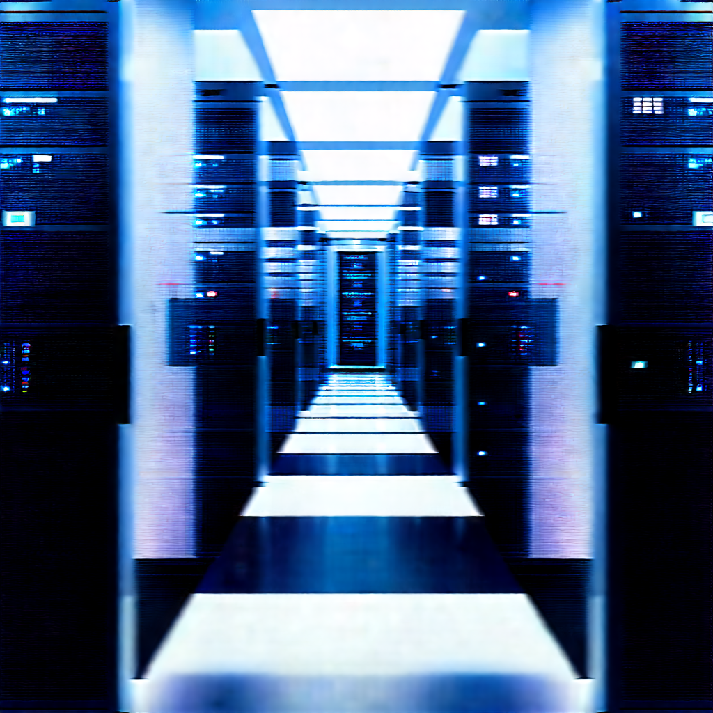Futuristic server room