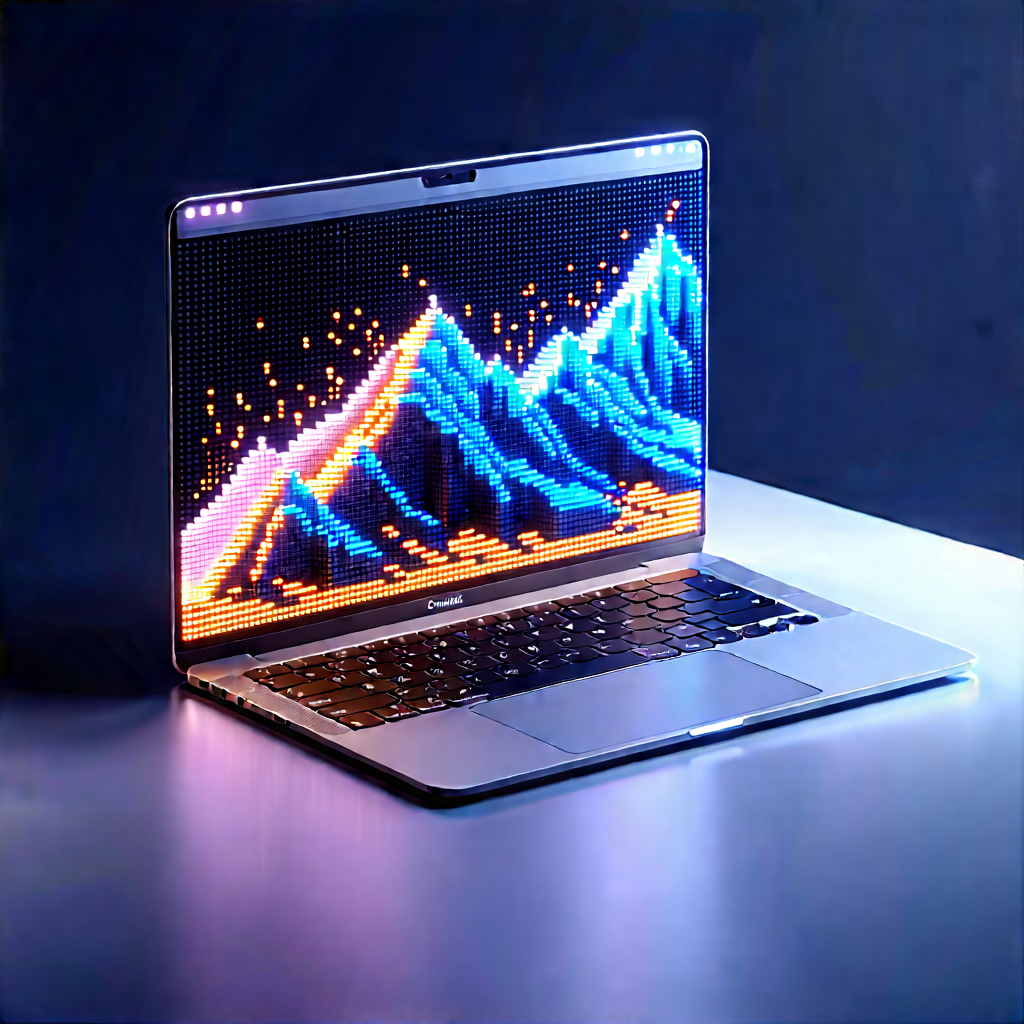 Laptop With Streaming Content With Laptop Computer