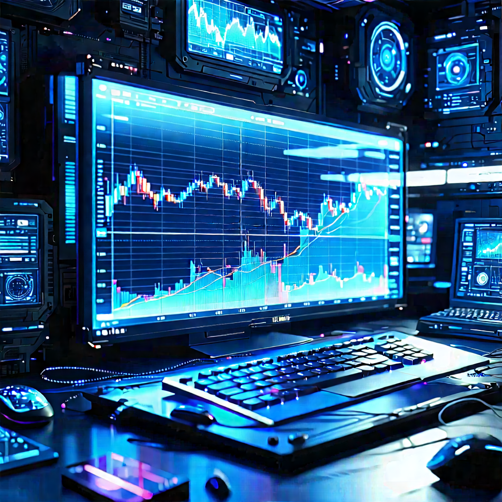 Financial technology in (design:1.15) studio