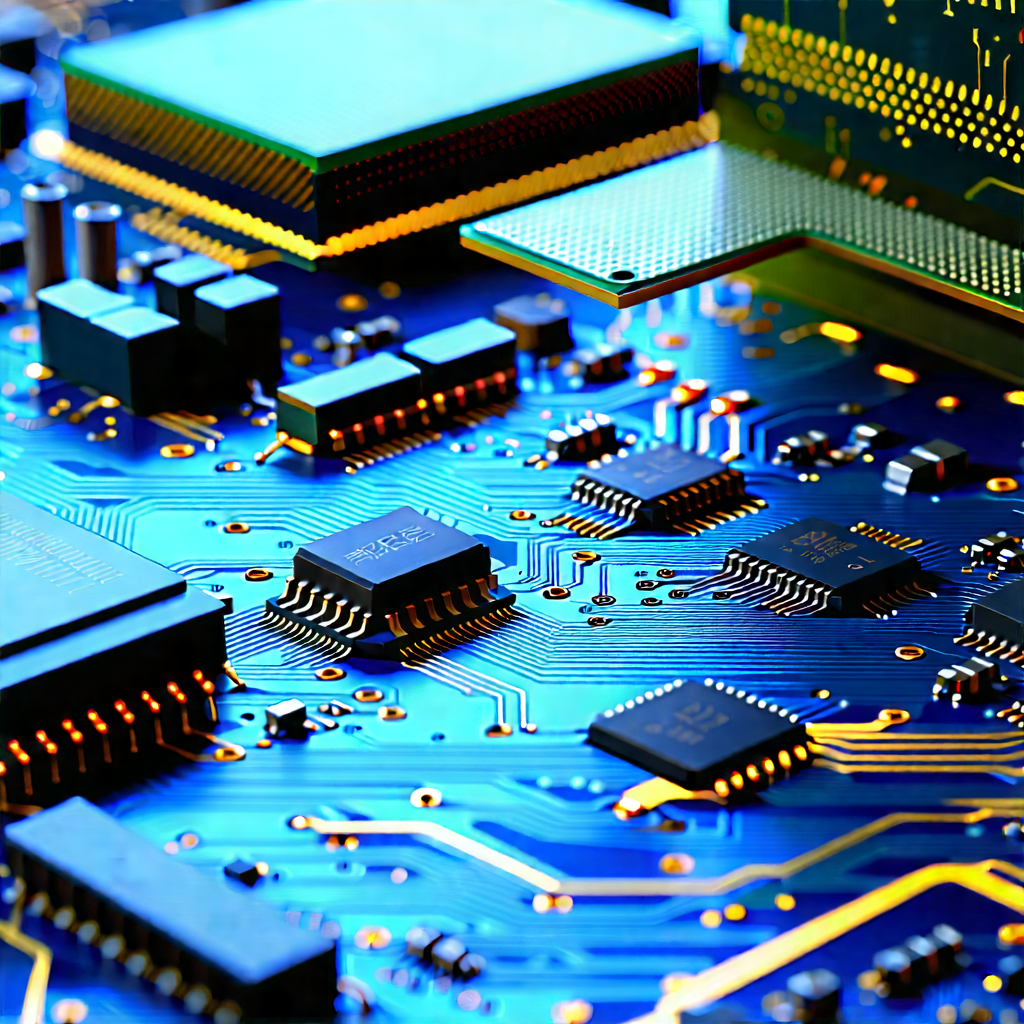 Close-up of electronic circuit