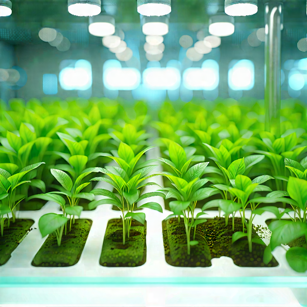 Agricultural Technology In Modern Laboratory With Large Room