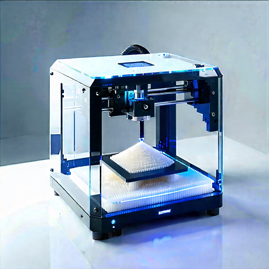 3d Printer With Digital Particles With Printer Shown
