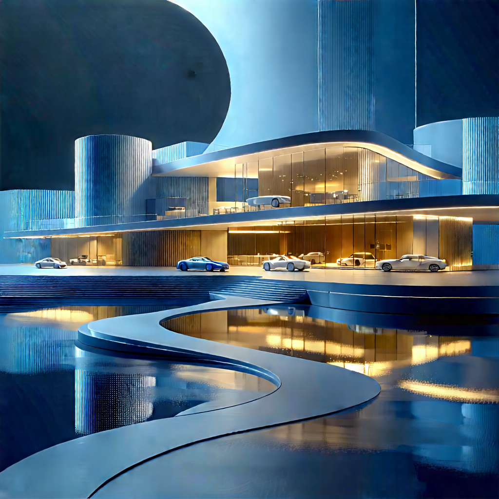 Digital Transformation Visualization With Futuristic Cityscape