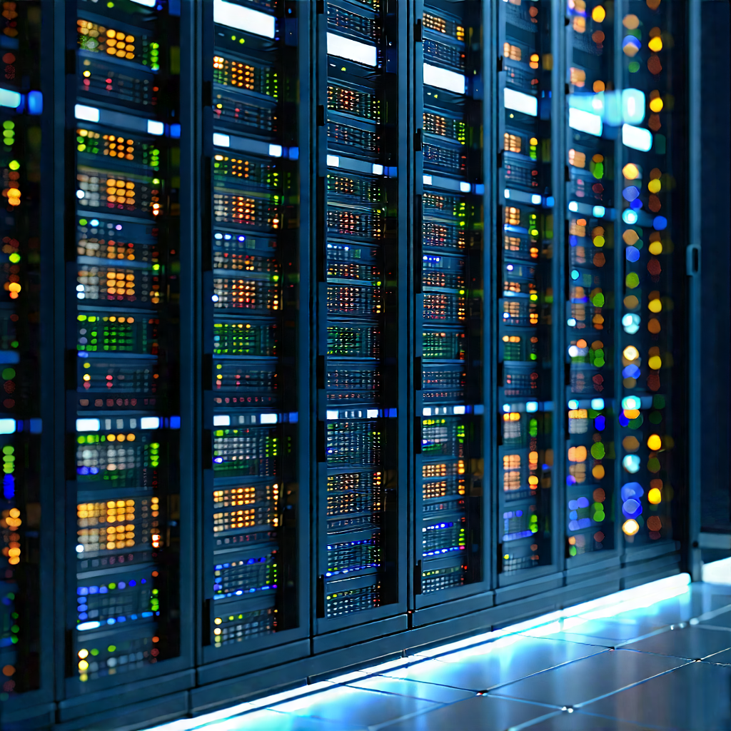 Server rack with laser scanning