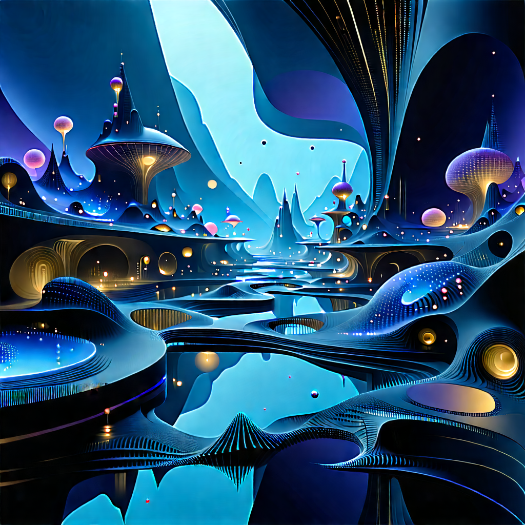 (futuristic:1.39) Digital Workspace With Image, There