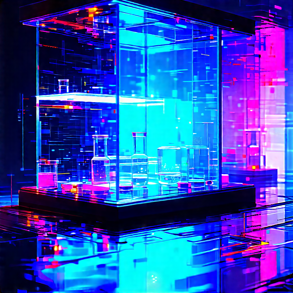 Futuristic research laboratory