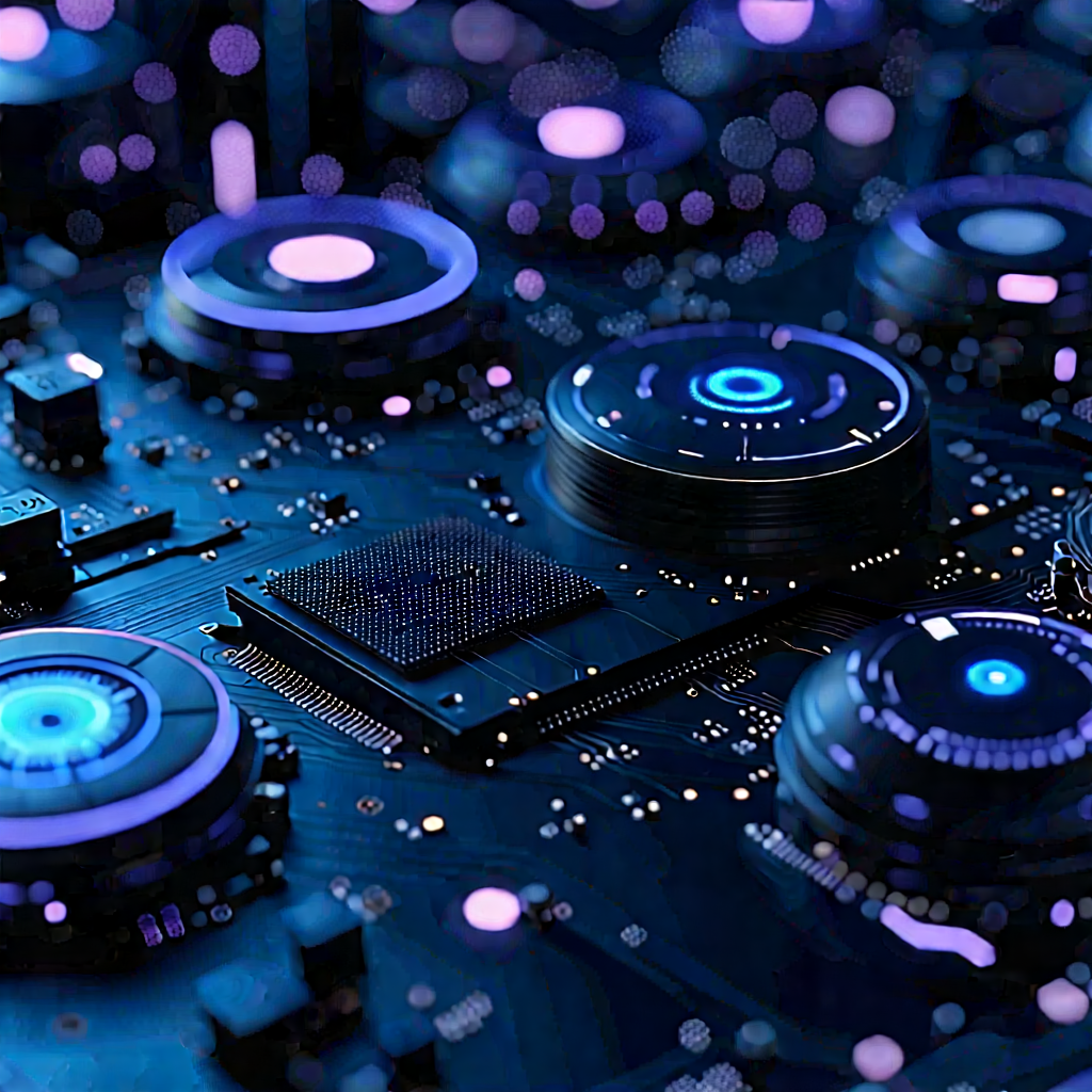 Close-up of sensor array