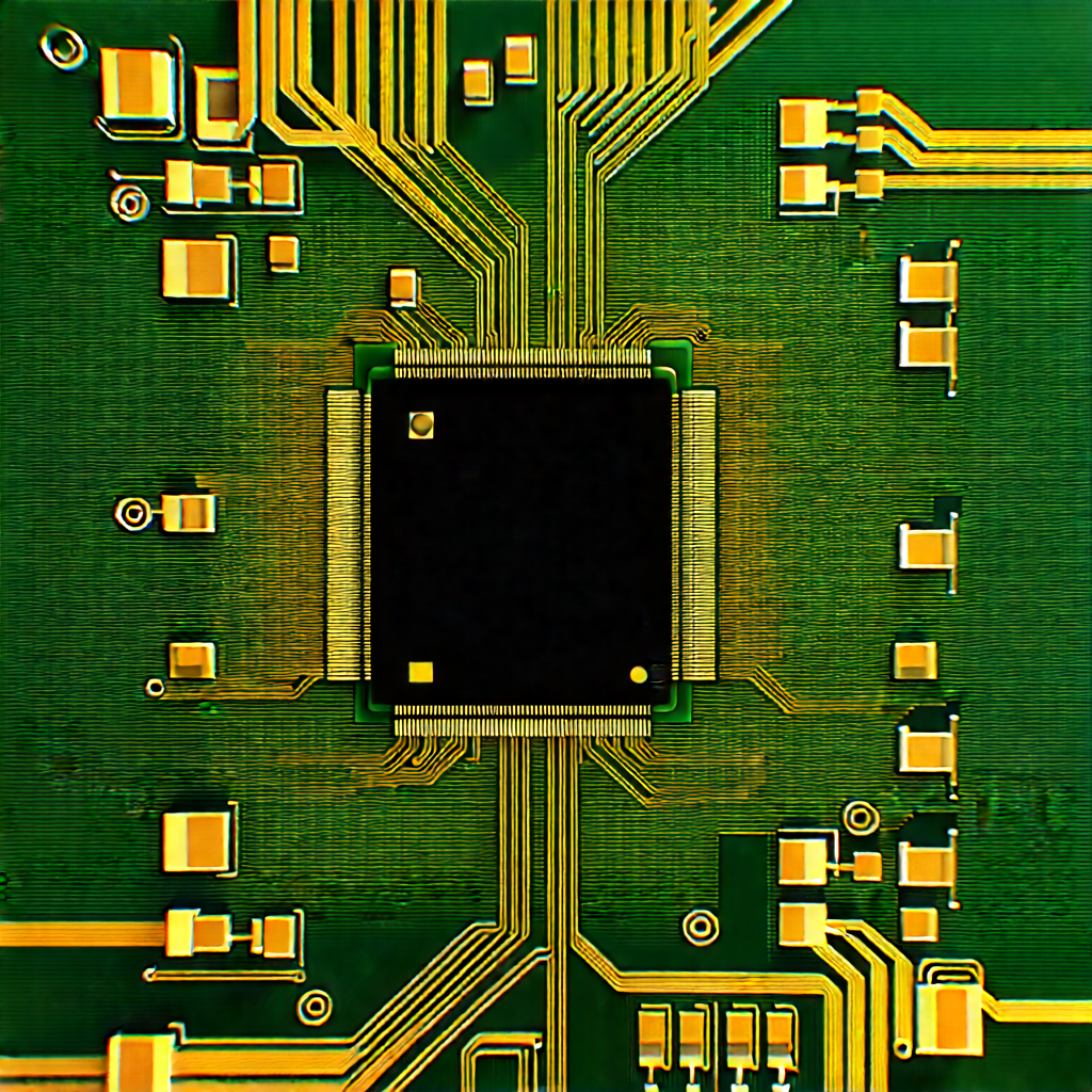 Close-up of electronic circuit