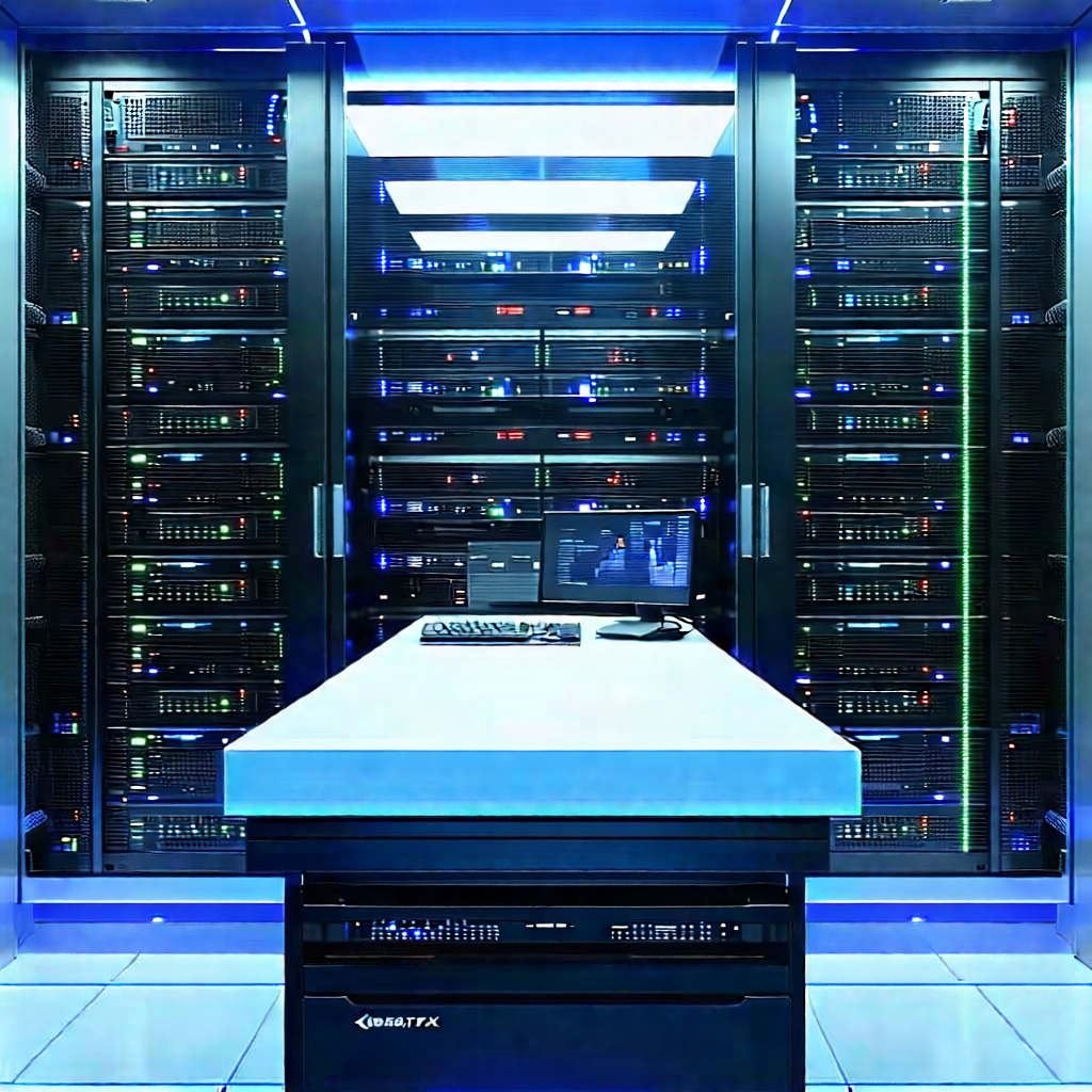 (futuristic:1.31) server room