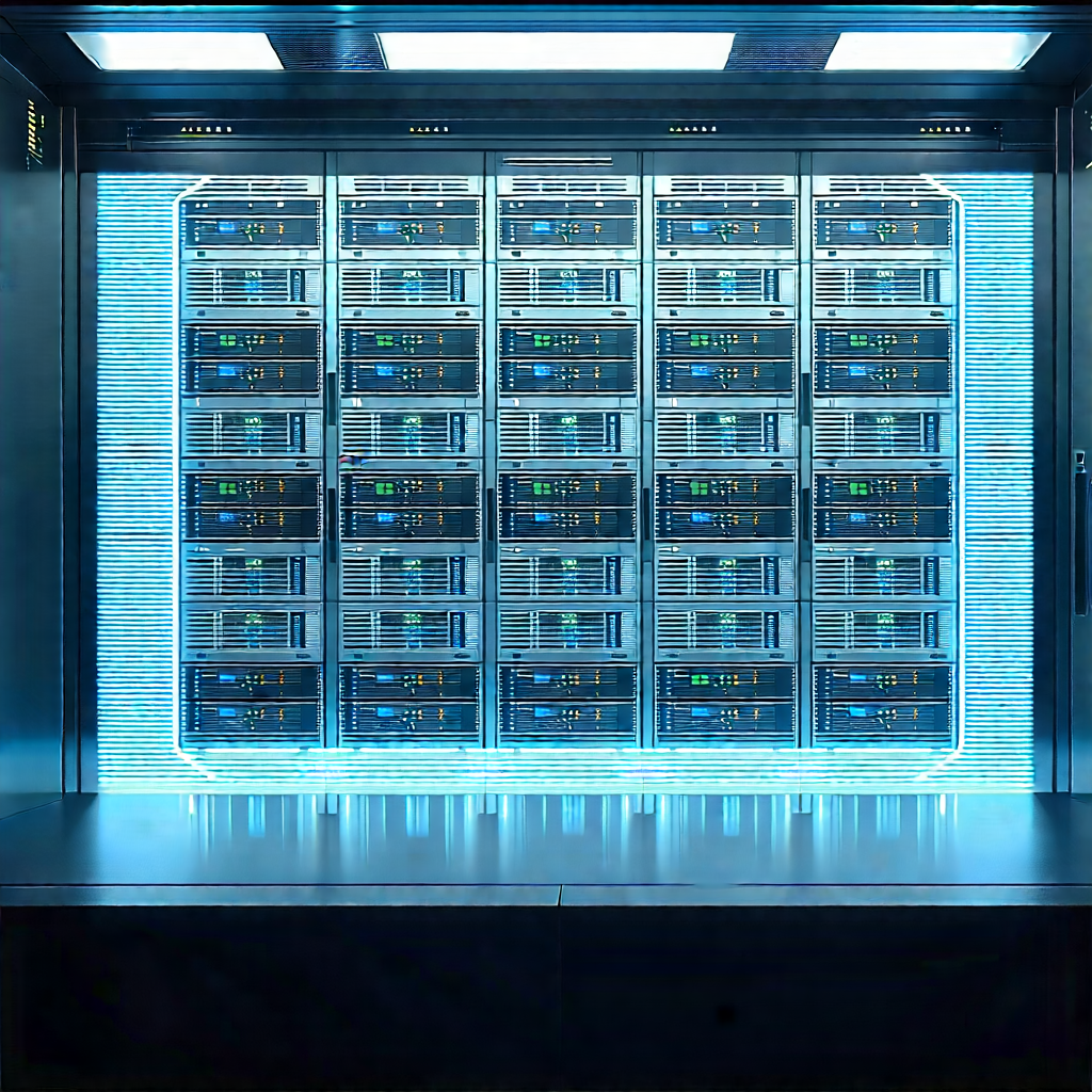 Futuristic server room