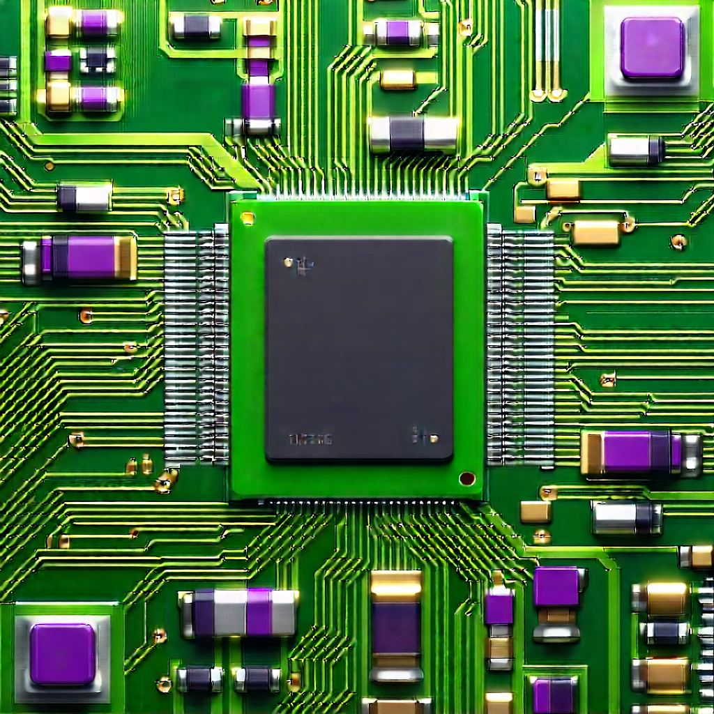 Close-up of microprocessor