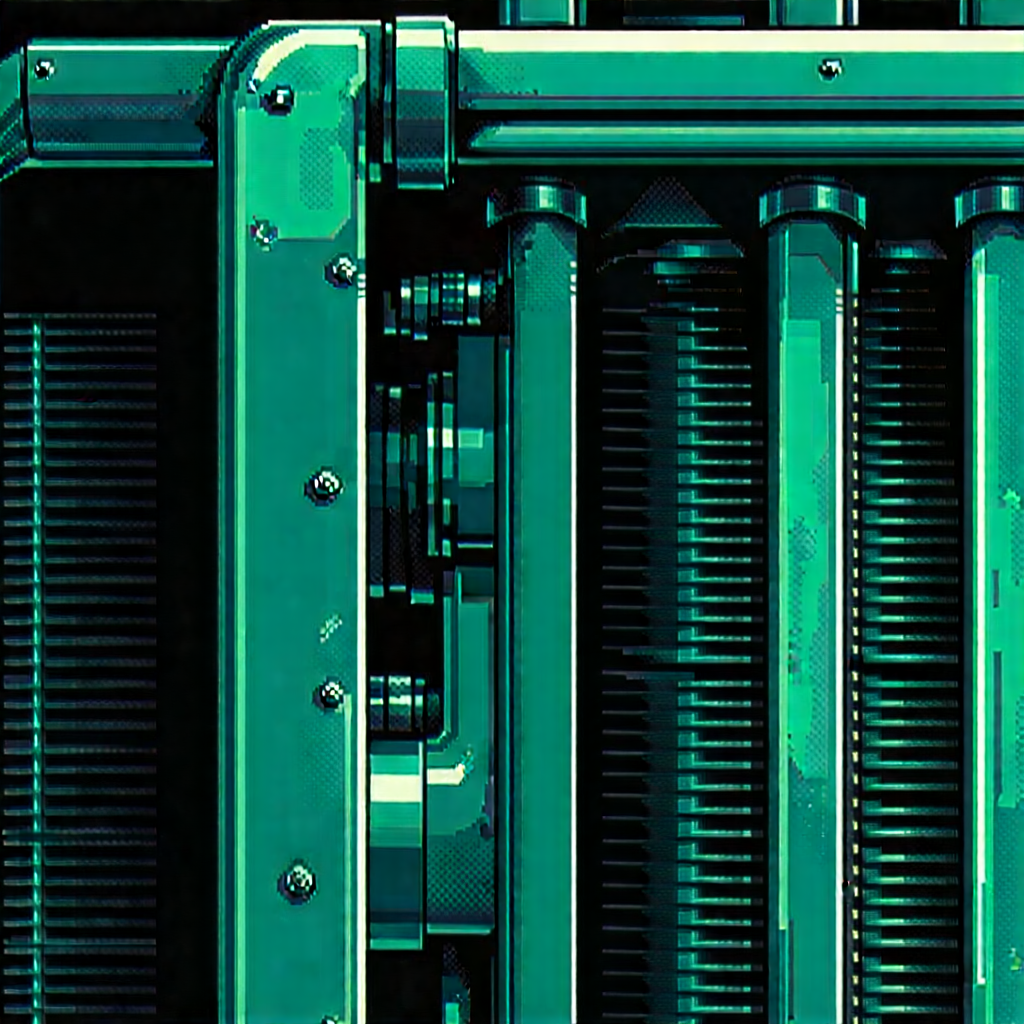 Close-up of cooling system