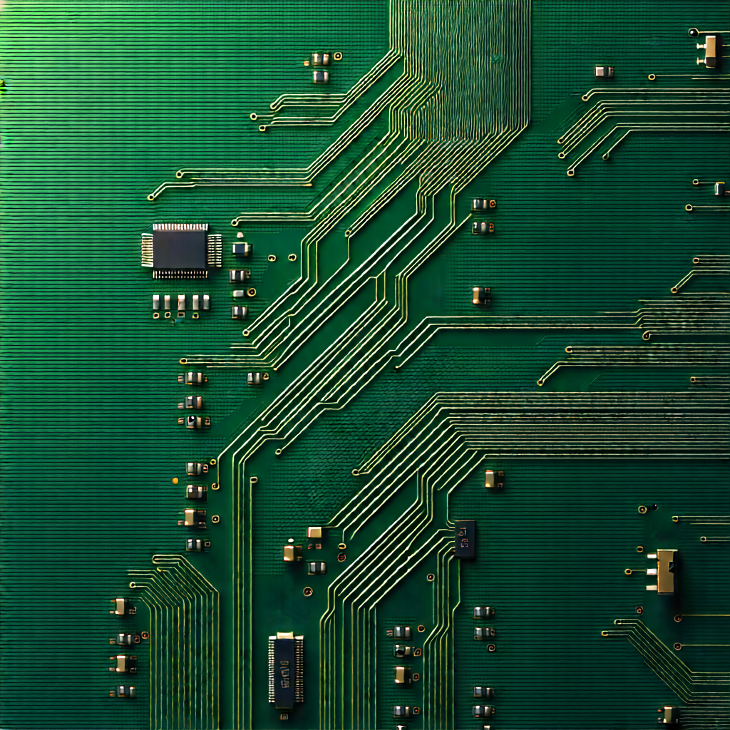 Close-up of electronic circuit