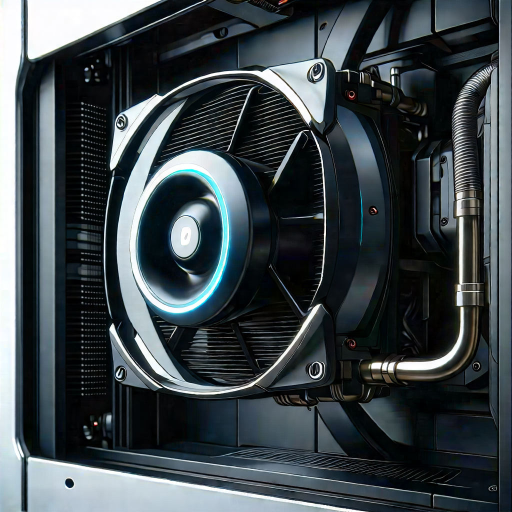 Close-up of cooling system