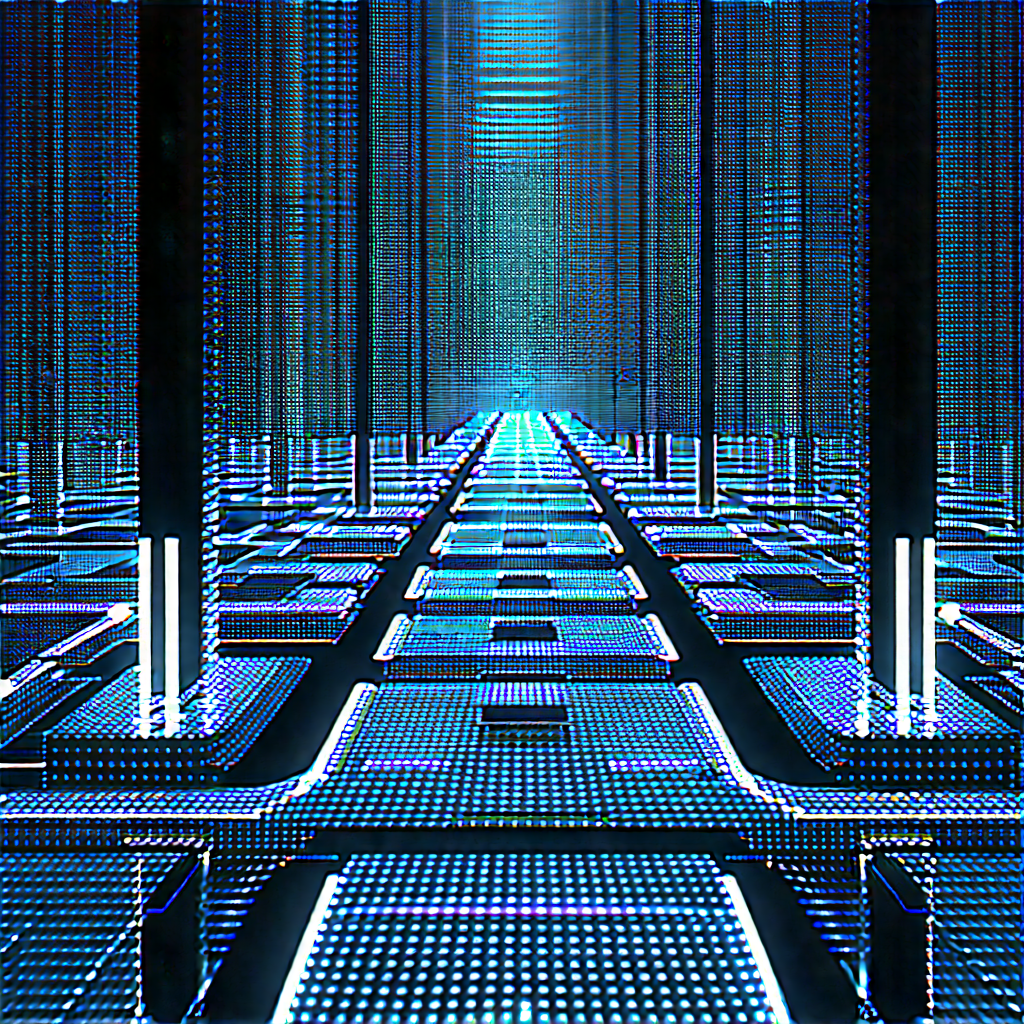 Close-up of sensor array