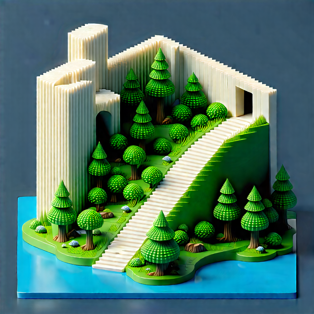 Digital Transformation Visualization With Green White