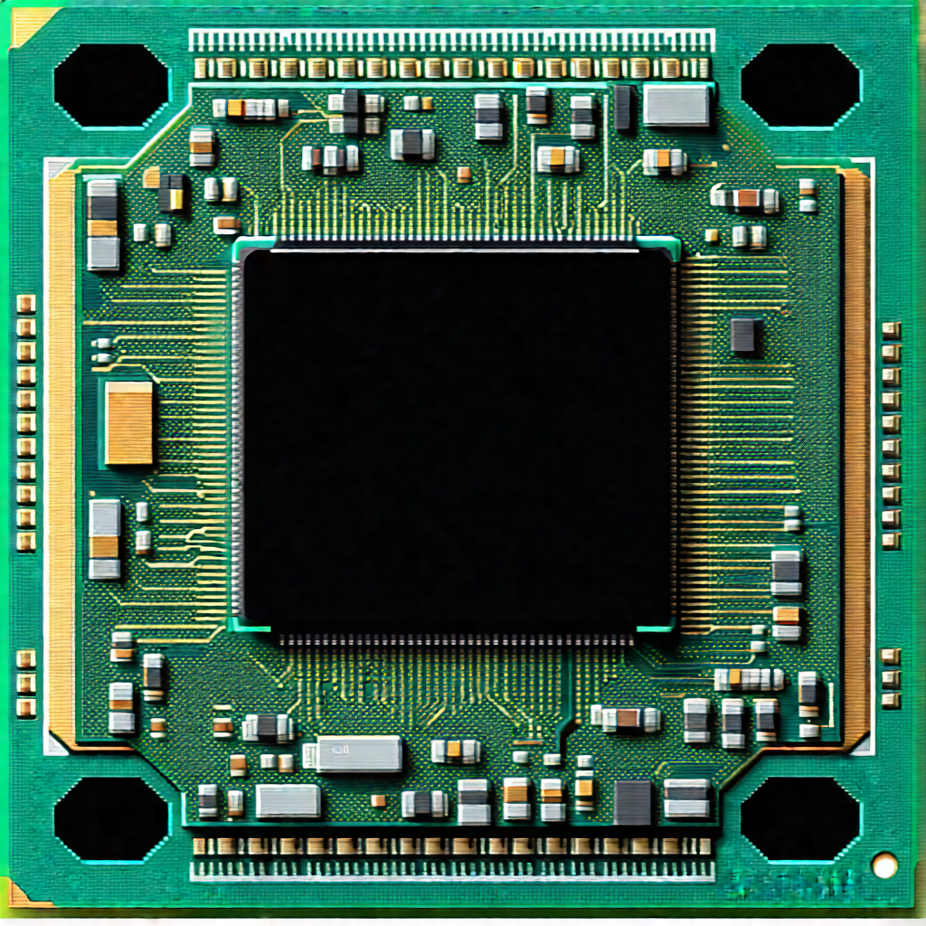 Close-up of microprocessor