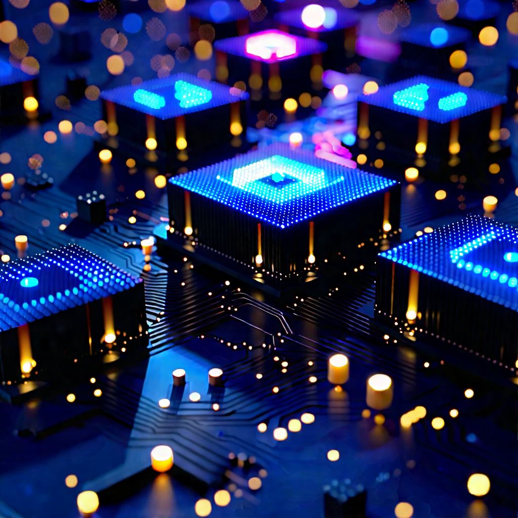 Close-up of sensor array
