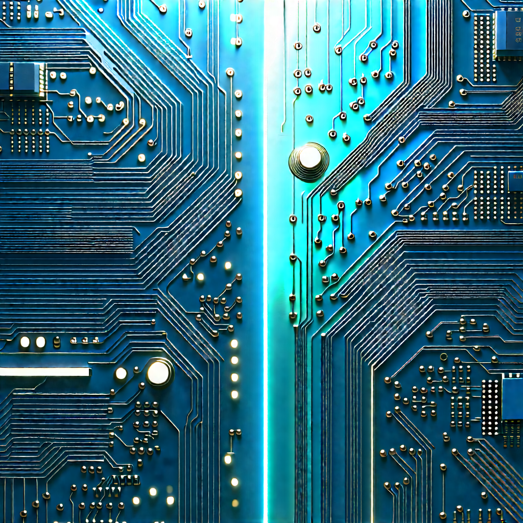 Circuit board with data streams