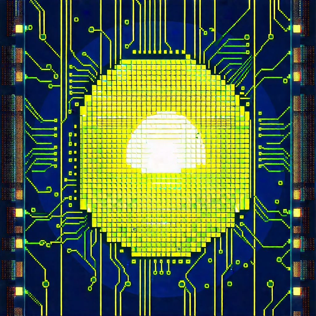 Close-up of sensor array
