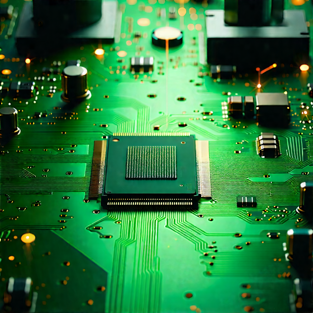 Circuit board with laser scanning