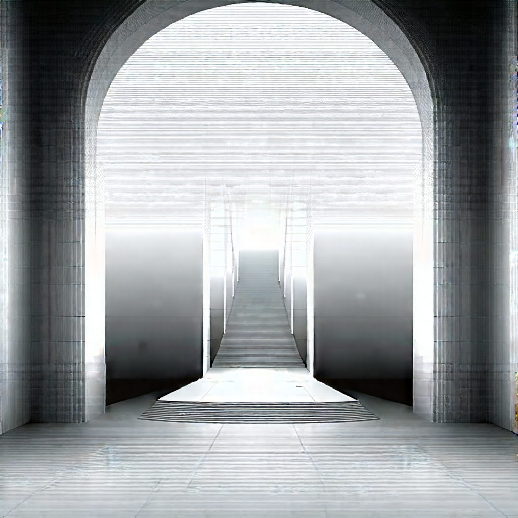 Futuristic innovation hub