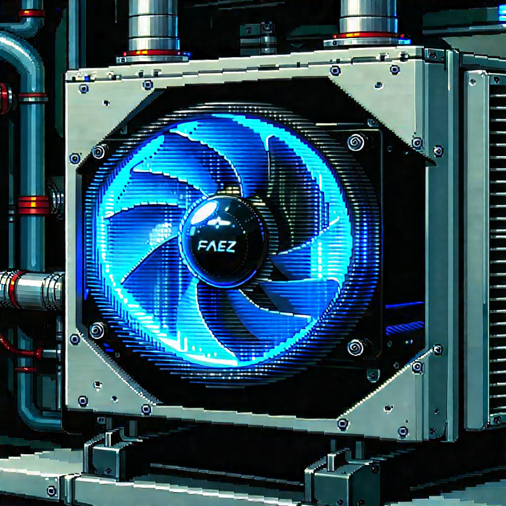 Close-up of cooling system
