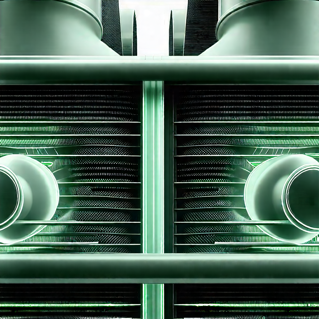 Close-up of cooling system