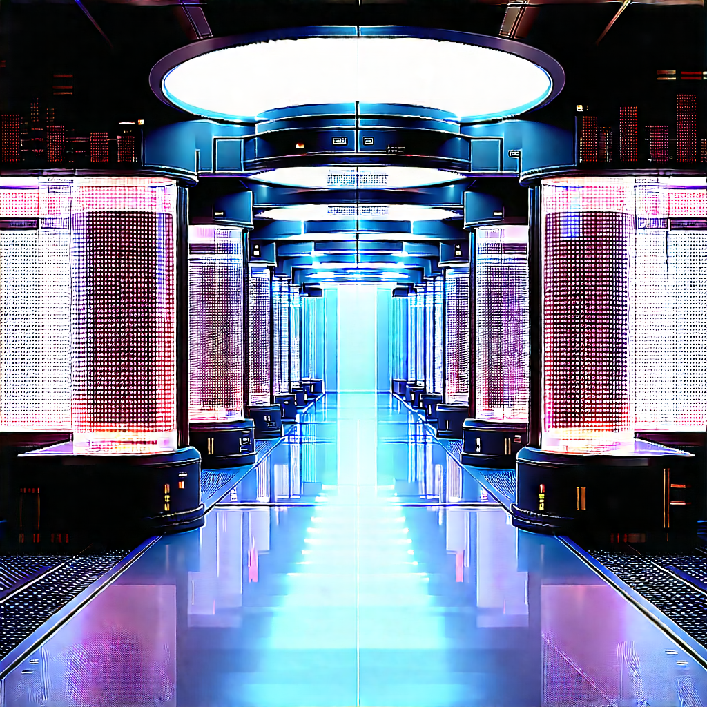 Futuristic Research Laboratory With Futuristic Setting