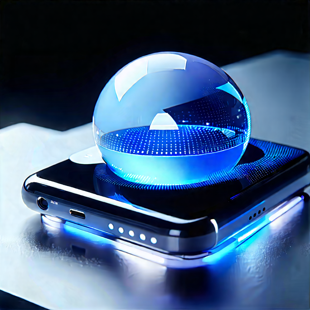Innovative Communication Tool (design:1.47) With Blue Sphere