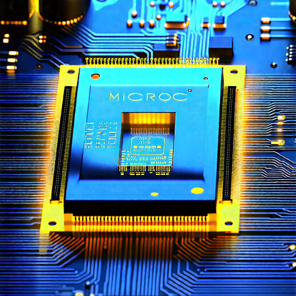 Microchip with holographic projection