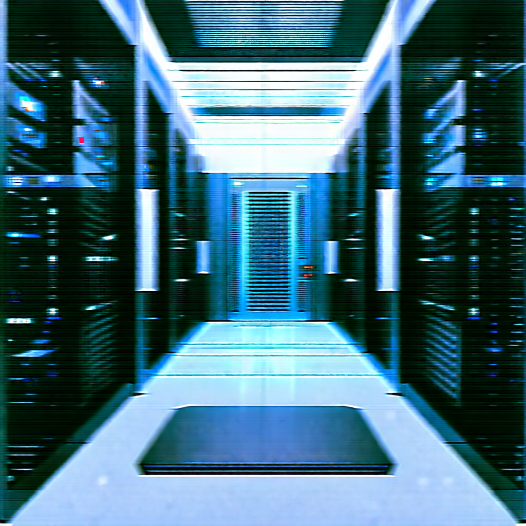 Futuristic server room
