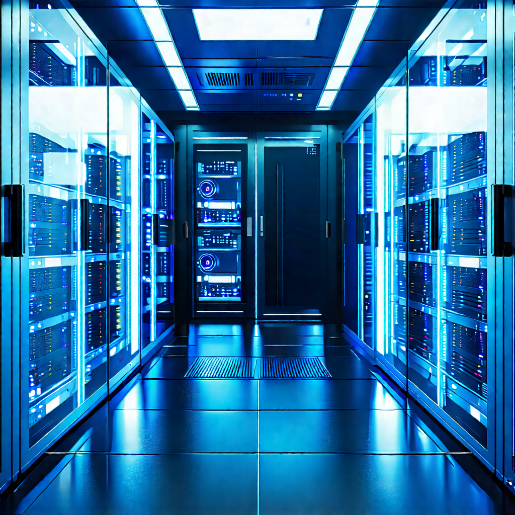 Futuristic server room
