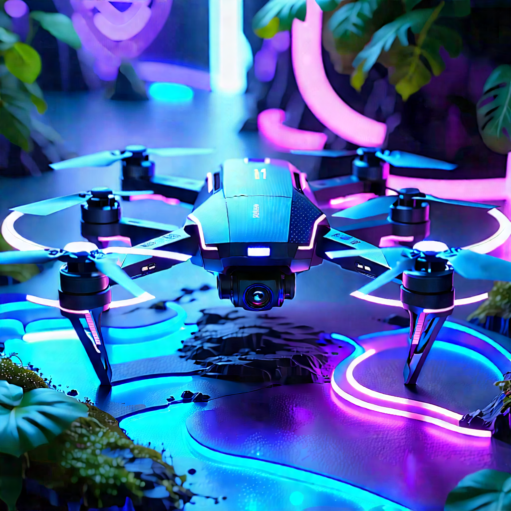 Drone With Streaming Content With Small Drone