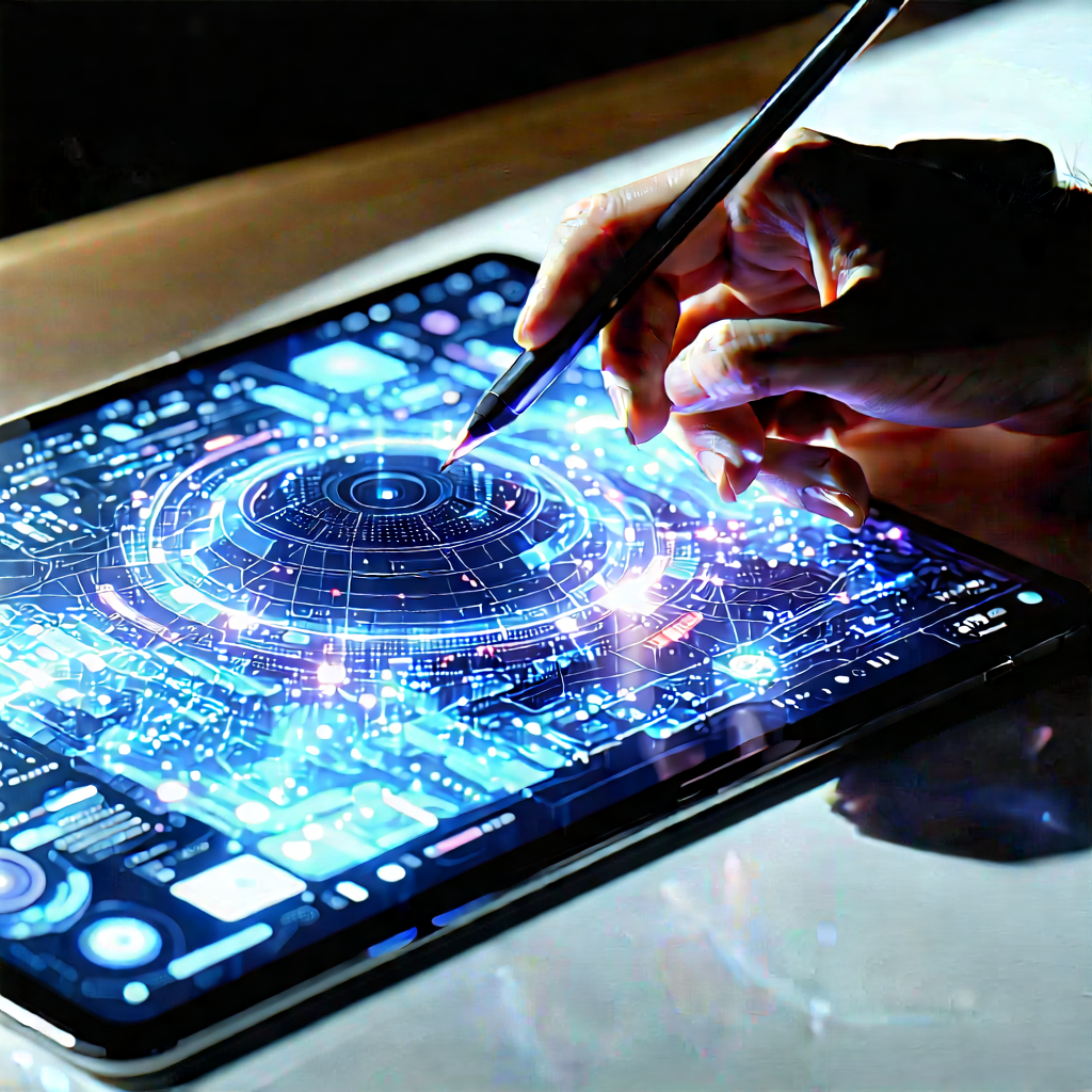 Tablet with user interface