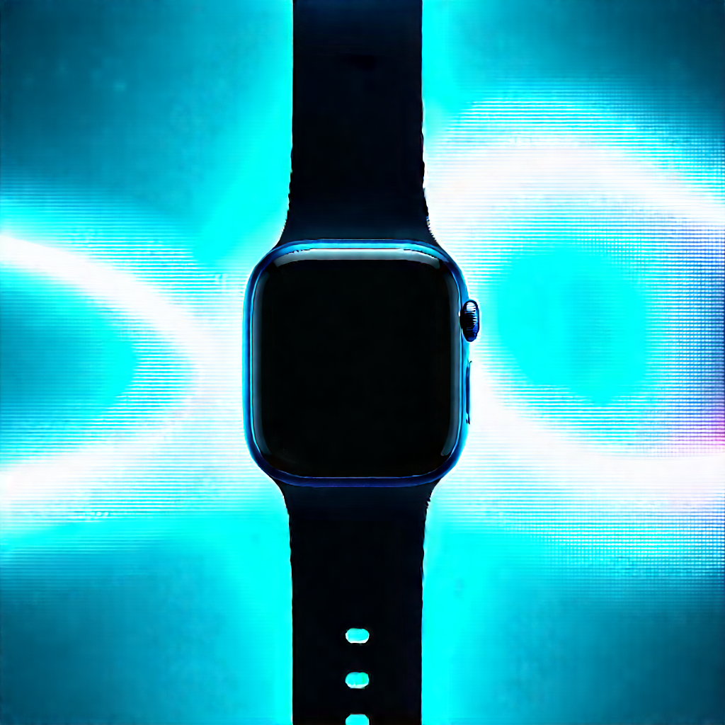 Smart Watch With Streaming Content With Black Blue