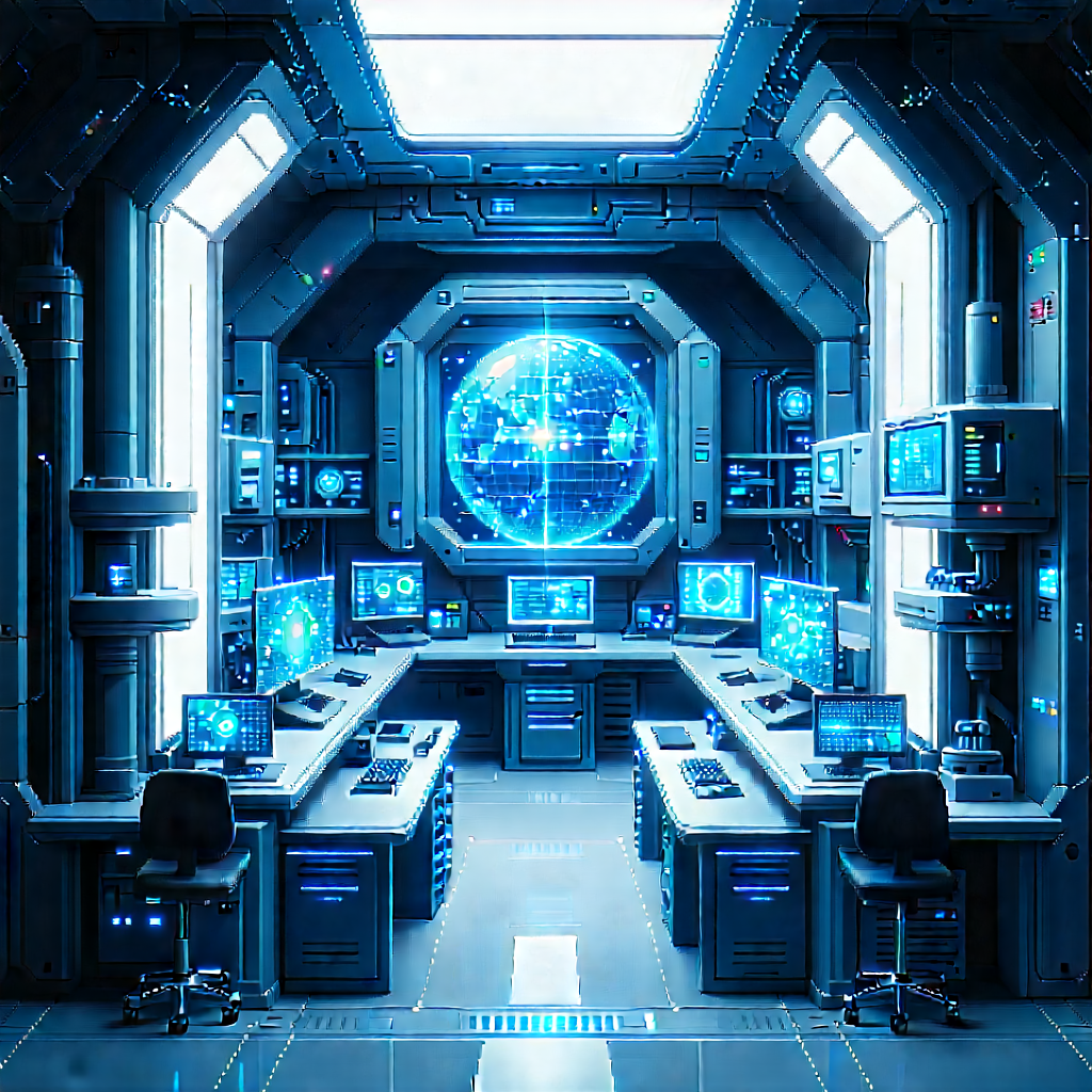 (futuristic:1.38) Research Laboratory With Futuristic Setting,