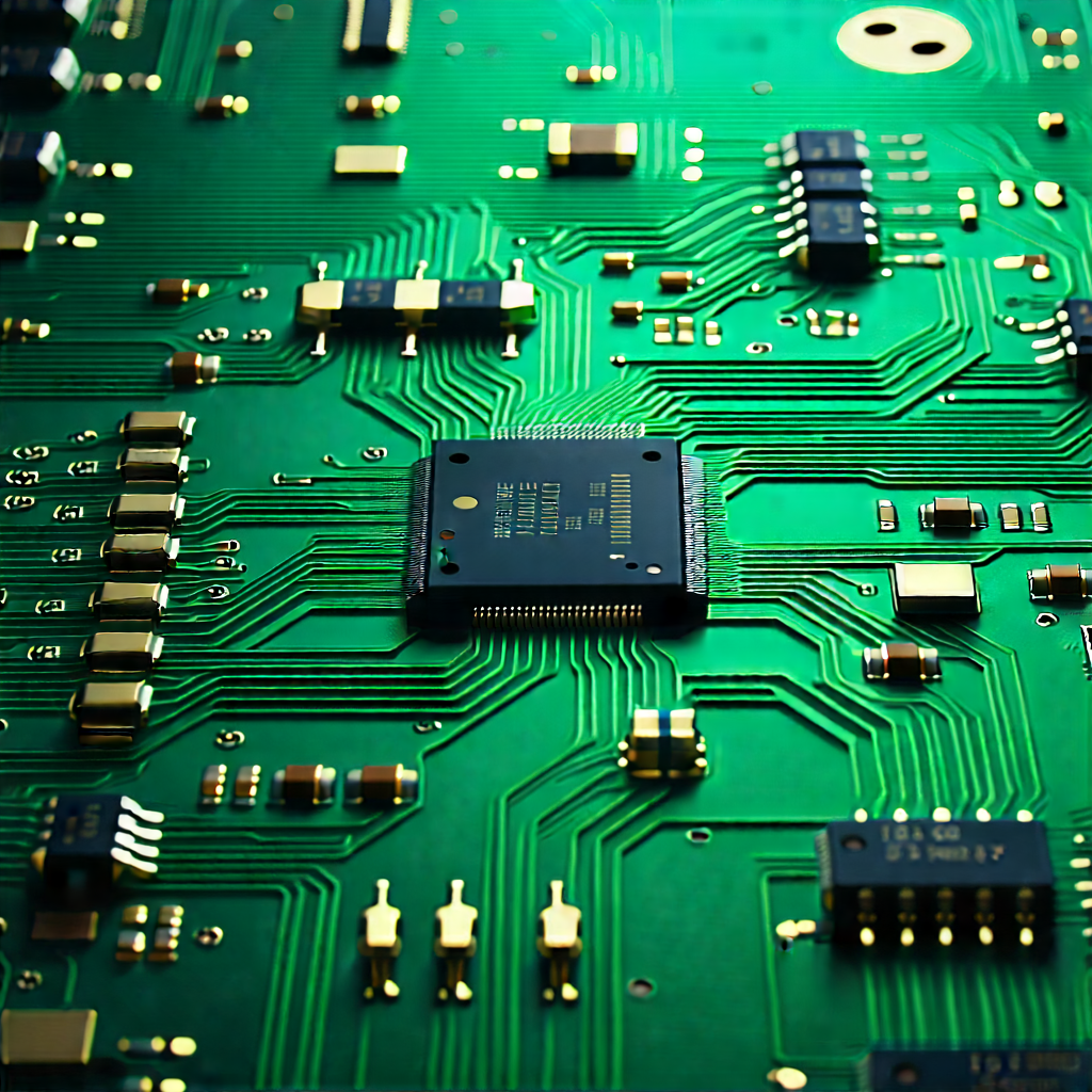 Close-up of electronic circuit