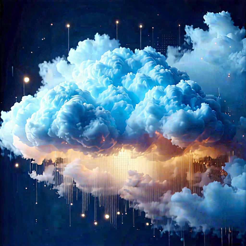 Cloud Computing Visualization With Image, There