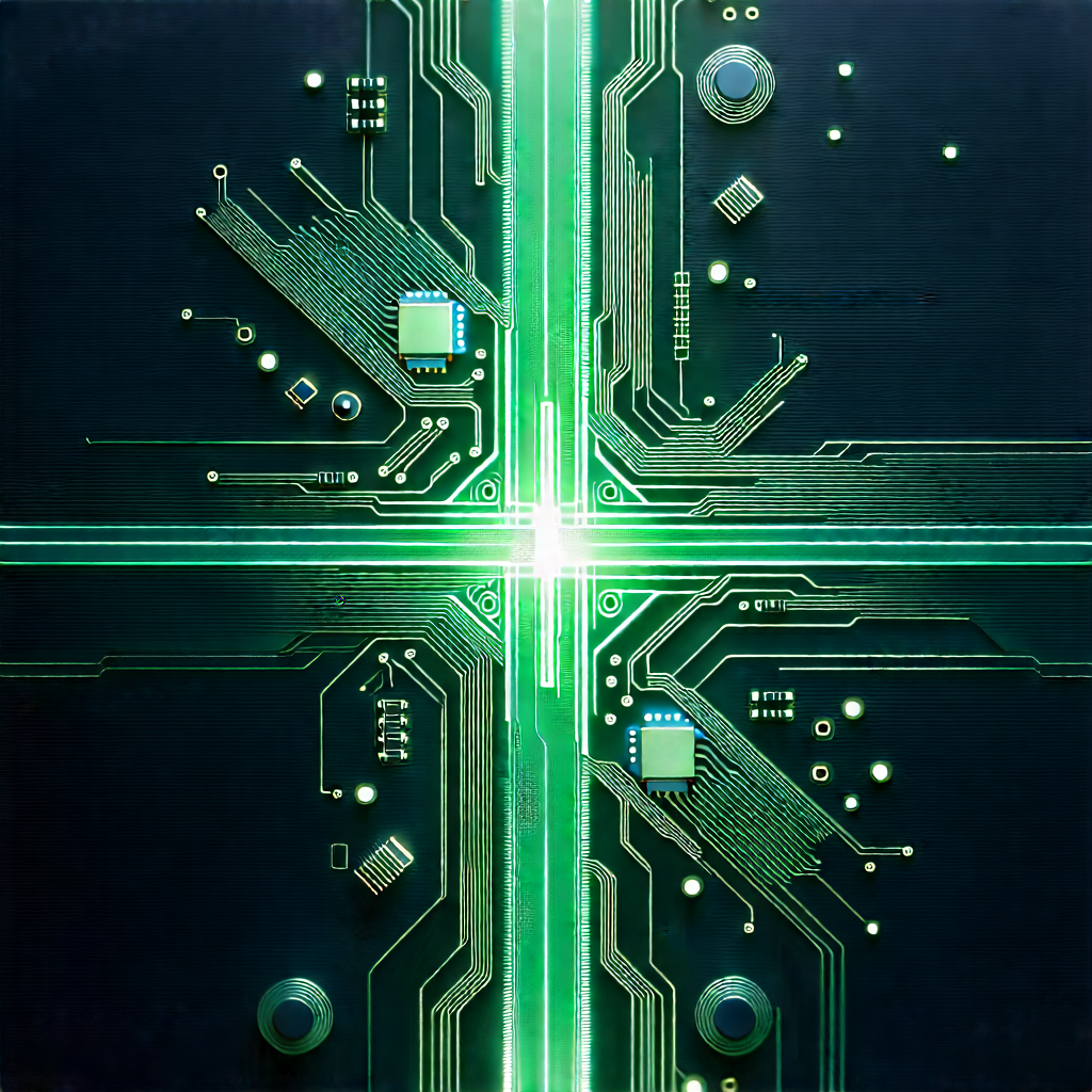 Circuit board with holographic projection