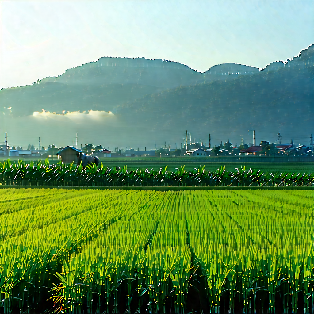 Agricultural Technology In Tech Office With Large, Lush