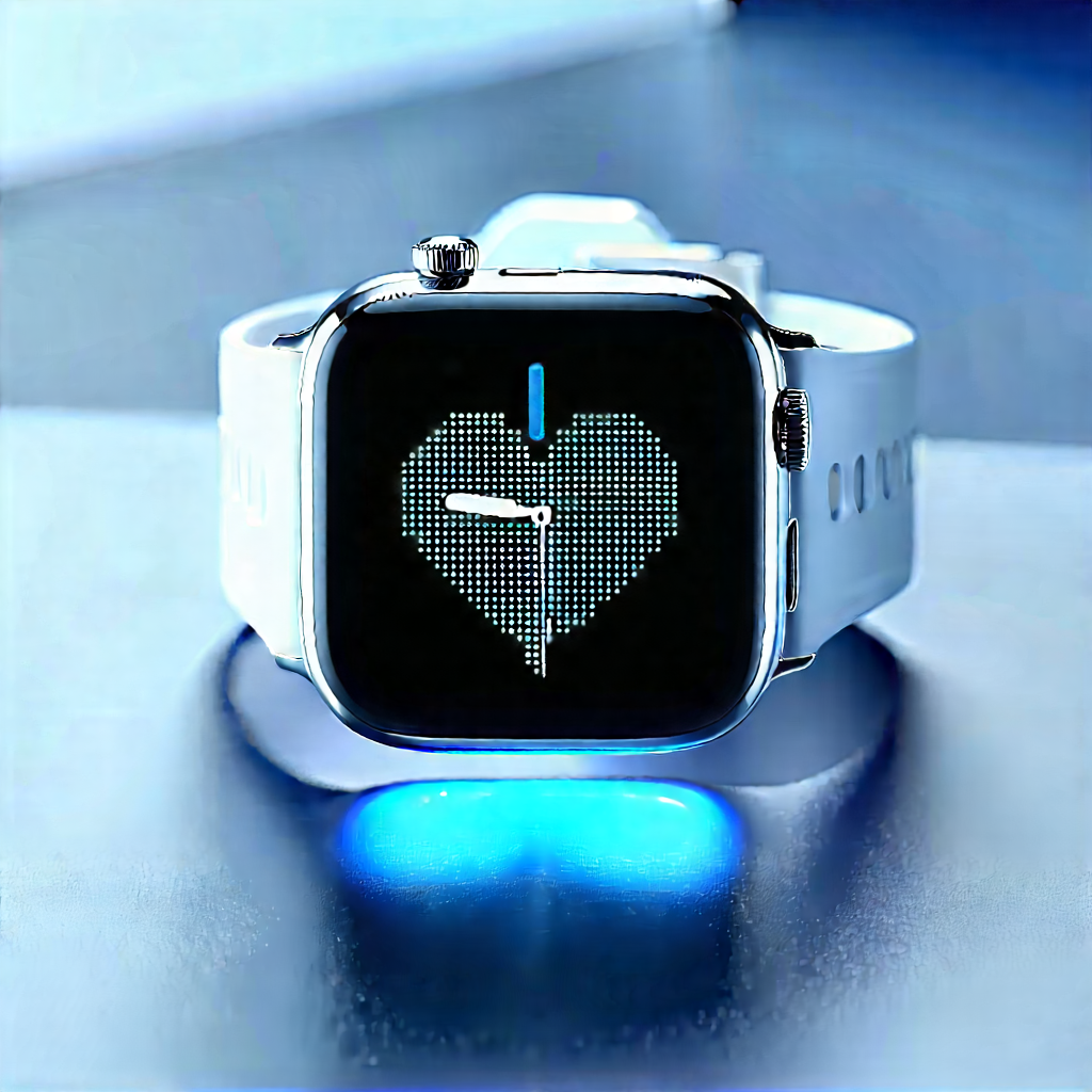 Smart Watch With Holographic Display With Heart-shaped Watch